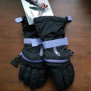 SNOWSPORTS leather and nylon ski glove